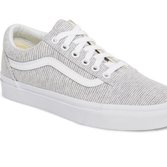 Vans old skool sneaker in jersey grey/true white - Picture 1 of 4
